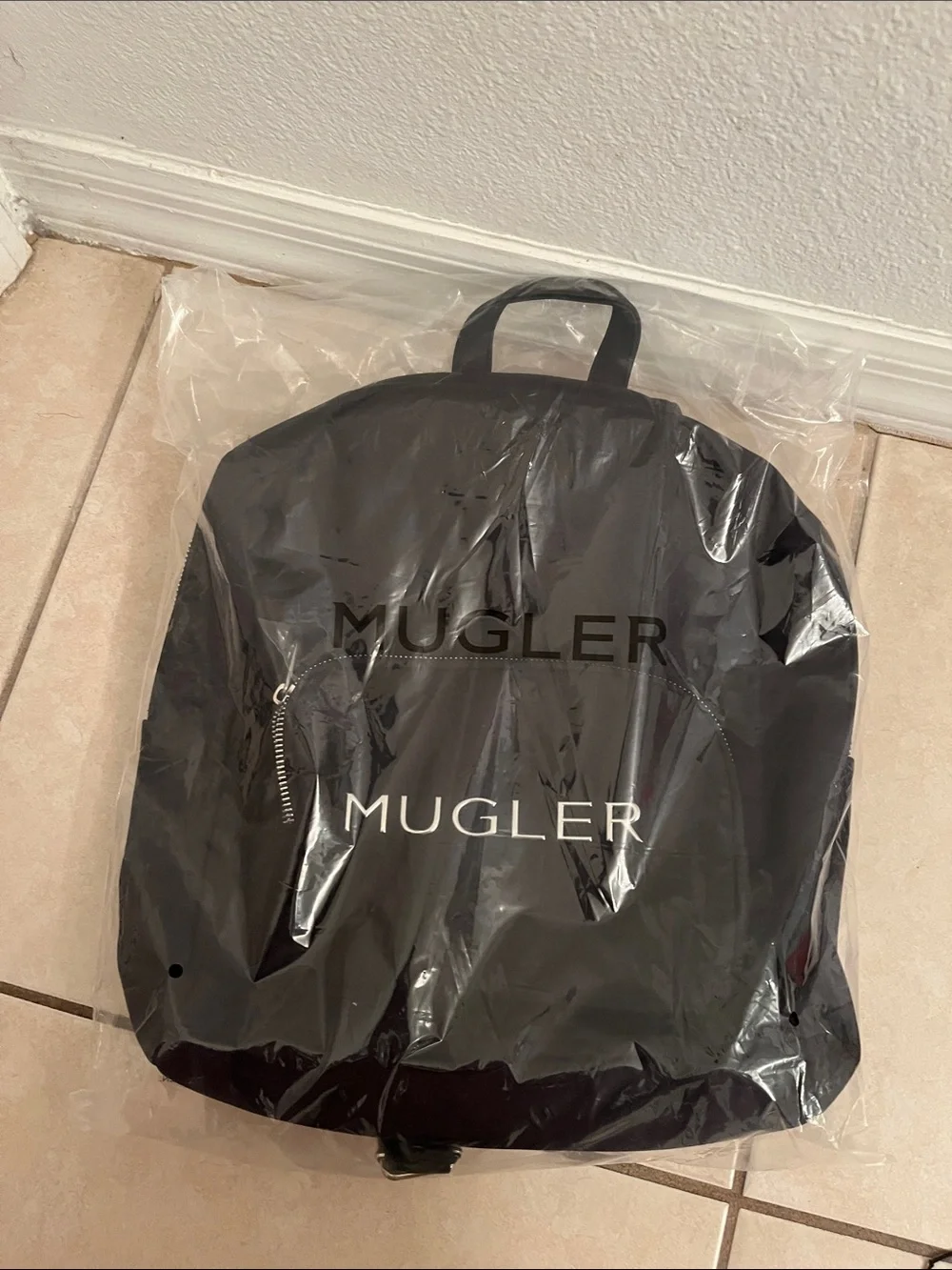 Mugler Black Backpack